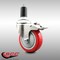 Service Caster 4 Inch 316SS Red Poly Swivel 1-3/8 Inch Expanding Stem Caster Lock Brake SCC SCC-SS316TTLEX20S414-PPUB-RED-138 - alternate 4